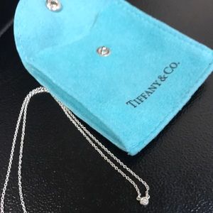 Tiffany & Co Single diamond necklace